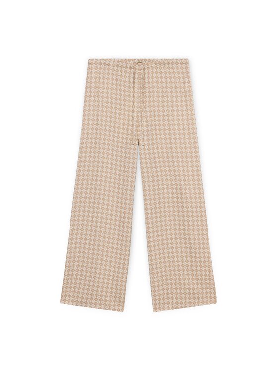 Trussardi Trussardi Spodnie materiałowe P271A102395N0LB Kremowy Over Fit