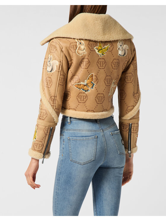 PHILIPP PLEIN PHILIPP PLEIN Giacca di pelle 26387 Beige