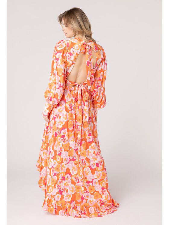 LAURELLA LAURELLA Sukňa Laurella 7UL015410 Oranžová Regular Fit