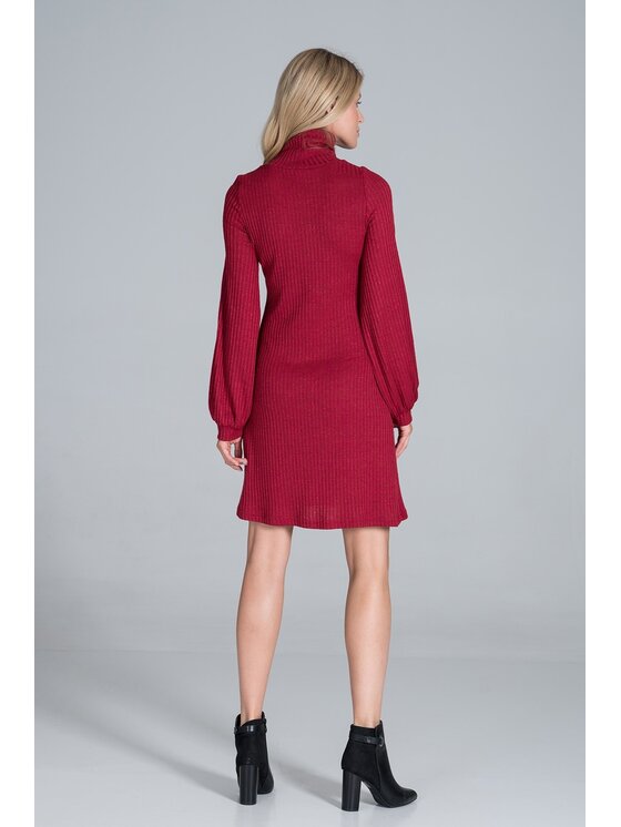 FIGL FIGL Šaty M831 Červená Regular Fit