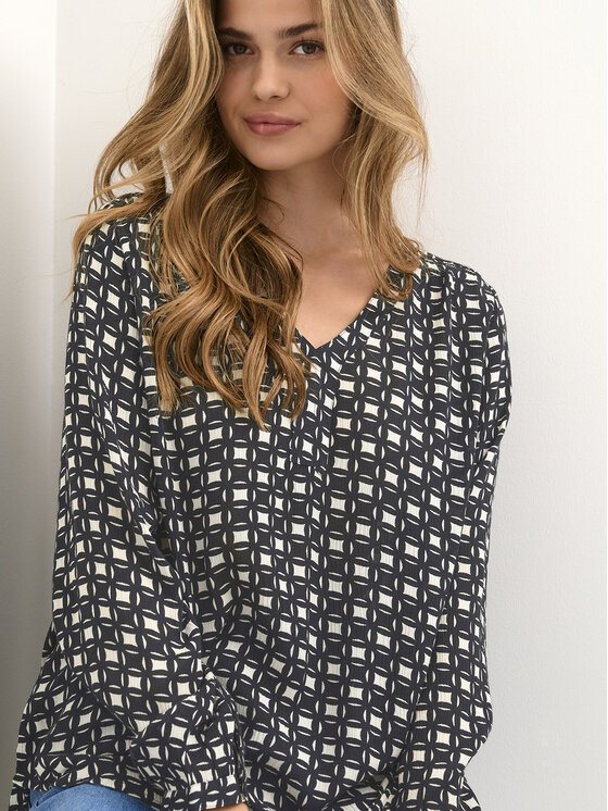 Kaffe Kaffe Блуза Nilia 10507377 Черен Regular Fit