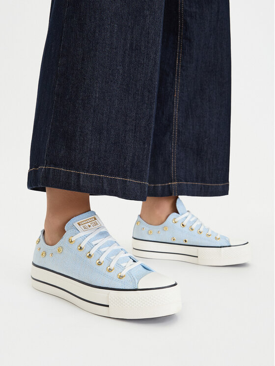 Converse Converse Кецове Chuck Taylor All Star Heathered Glam A17596C Син