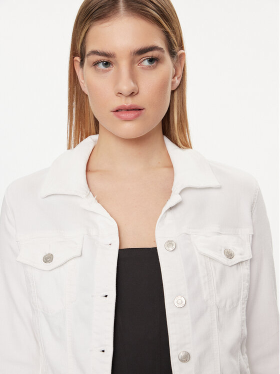 Guess Guess Дънково яке W2GN0E D3AF5 Бял Slim Fit