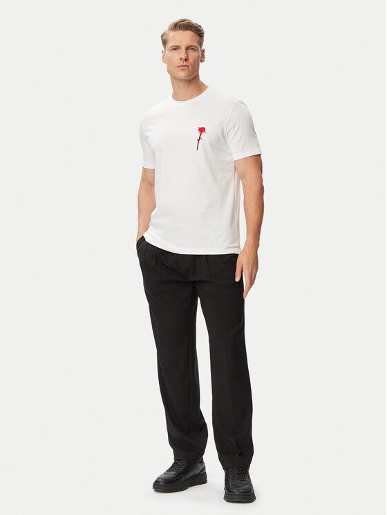 HUGO HUGO T-särk Diflow 50574447 Valge Regular Fit