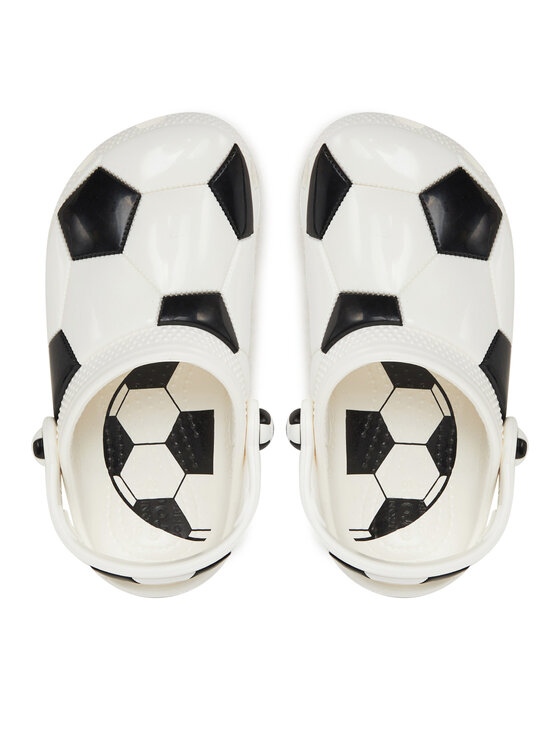 Crocs Crocs Pantoletten Classic Soccer Ball Clog K 210157 Weiß