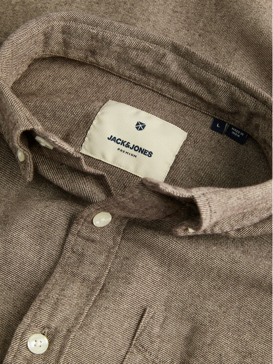 Jack&Jones Jack&Jones Krekls Blubrook 12282353 Bēšs Regular Fit