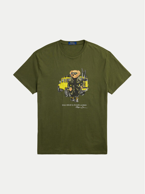 Polo Ralph Lauren Polo Ralph Lauren T-shirt 710854497042 Zelena Regular Fit