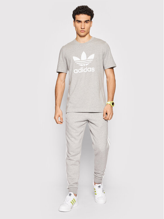 adidas adidas Тишърт adicolor Classics Trefoil H06643 Сив Regular Fit