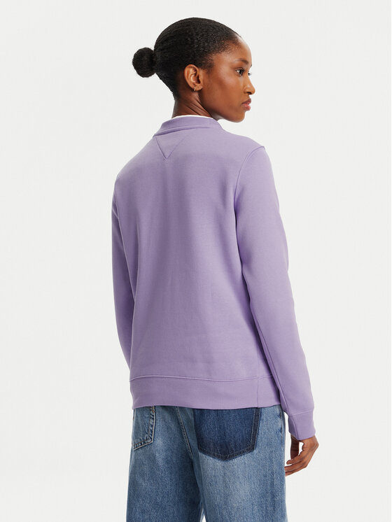 Tommy Jeans Tommy Jeans Felpa Flag DW0DW19959 Viola Regular Fit