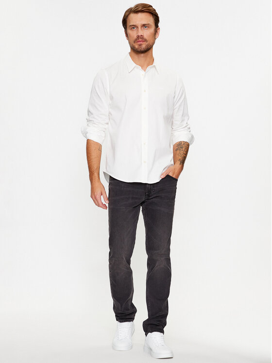 Lee Lee Koszula LL37BMLJ Biały Regular Fit