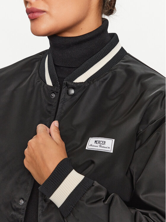 Mercer Amsterdam Mercer Amsterdam Μπόμπερ μπουφάν Unisex Re-Varsity MEAP231010 Μαύρο Regular Fit