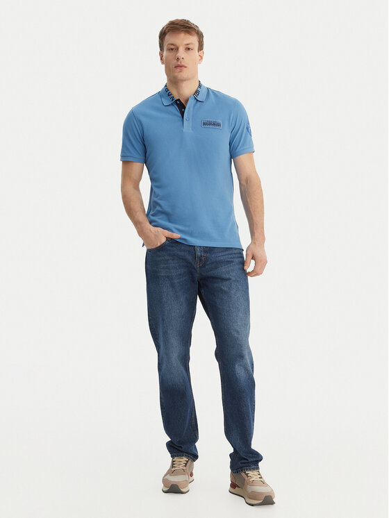 Napapijri Napapijri Polokošile E-Amundsen NP0A4IN9 Modrá Regular Fit
