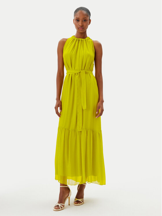 Haveone Haveone Rochie de vară AFF-N004 Verde Loose Fit