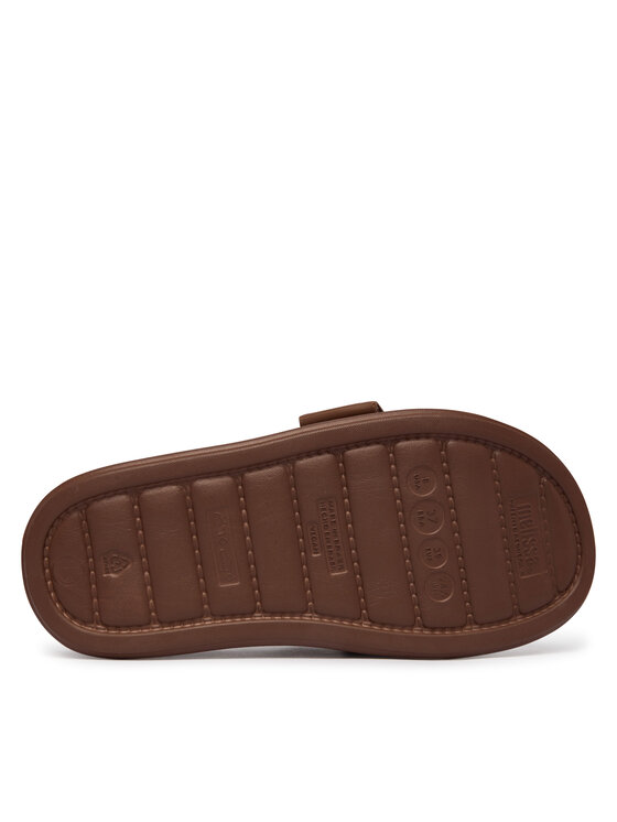 Melissa Melissa Klapki Melissa Free Fuzzy Slide Platform Ad 37835 Brązowy