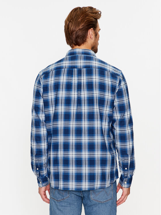 Wrangler Wrangler Jeanshemd 112341056 Blau Regular Fit