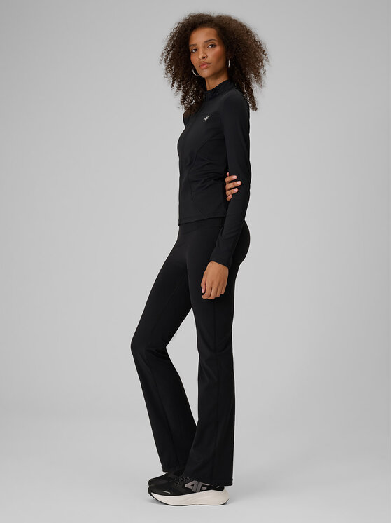 4F 4F Legginsy ESSENTIAL Czarny Slim Fit