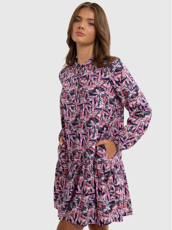 BIG STAR BIG STAR Sukienka codzienna POLUNA Kolorowy Tapered Fit