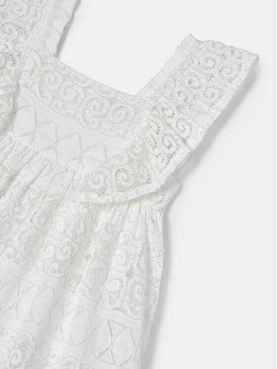 Mayoral Mayoral Sommerkleid 3924 Écru Regular Fit