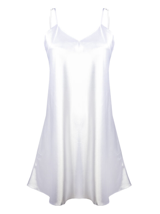 DKaren Lingerie DKaren Lingerie Koszula nocna Karen Biały Classic Fit