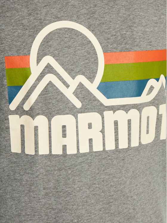 Marmot Marmot T-Shirt Coastal M14253 Szary Regular Fit