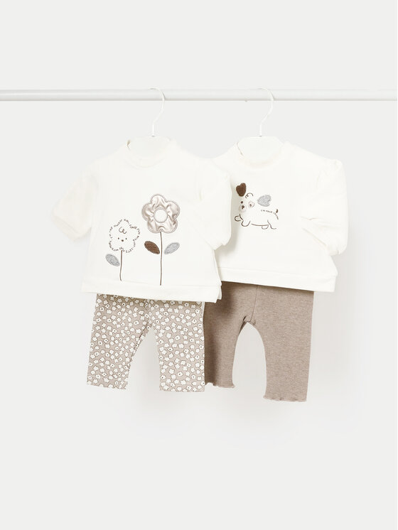 Mayoral Set bluză și leggings 2786 Bej Regular Fit