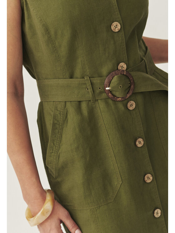 TATUUM TATUUM Sukienka codzienna SOFORINA Khaki Fitted Fit