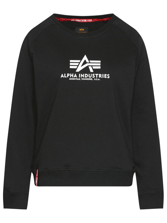 Alpha Industries Alpha Industries Bluza New Basic 196031 Czarny Regular Fit