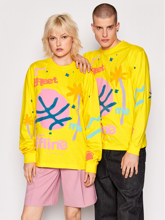 Longsleeve Unisex Meet Me Offline 398000330 Giallo...