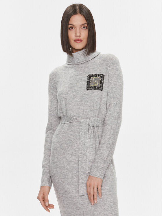 Liu Jo Liu Jo Трикотажна сукня 5F3035 MA08O Сірий Regular Fit