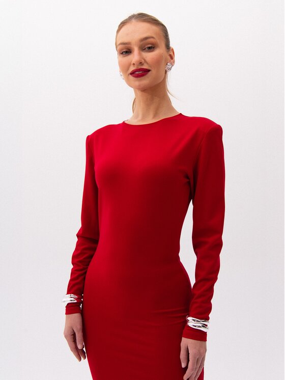 Nudyess Sukienka codzienna, rozmiar XS/S, Czerwona, Bella Mimi