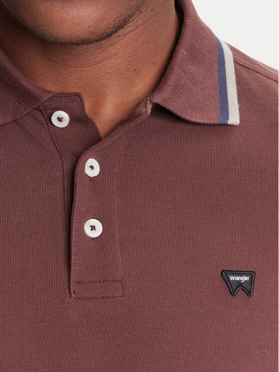 Wrangler Wrangler Polo 112371508 Smeđa Regular Fit