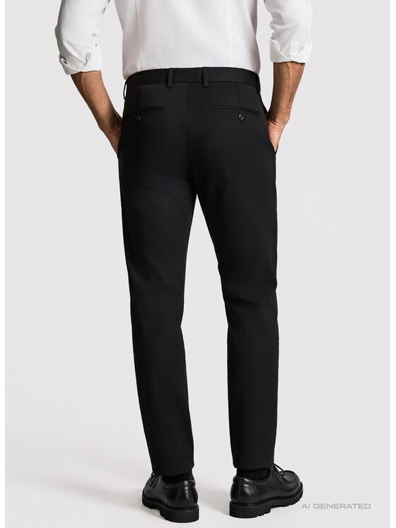 Pako Lorente Pako Lorente Chinosy P26WN-WX-010 Czarny Chino Fit