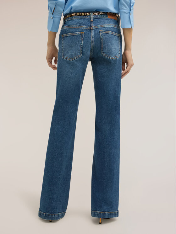 Motivi Motivi Jeansy P455Q004467N024 Niebieski Flare Fit