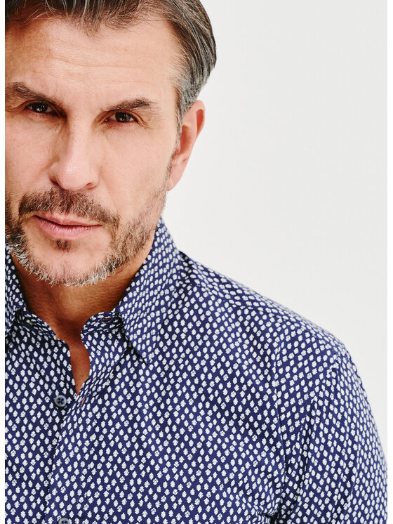 Pako Lorente Pako Lorente Koszula P25SN-1X-022-G Granatowy Slim Fit