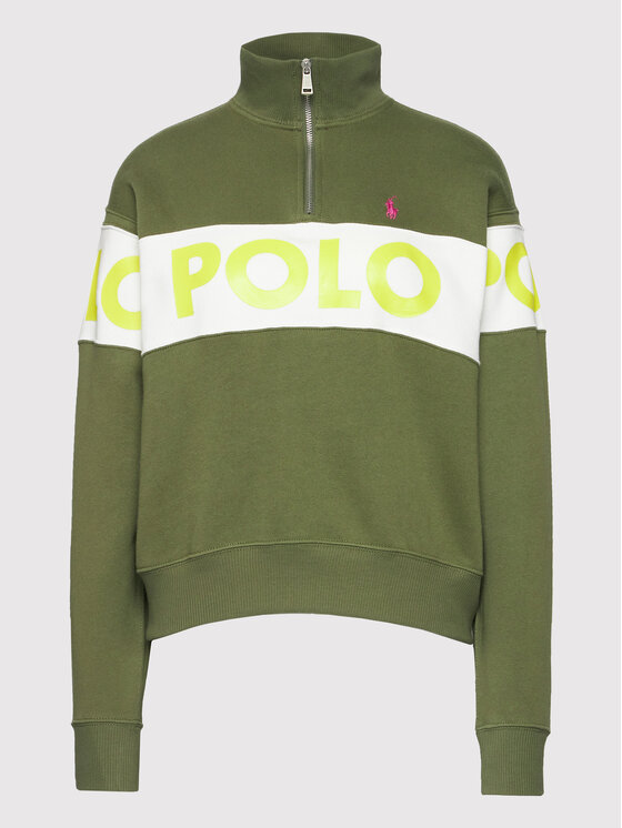 Polo Ralph Lauren Polo Ralph Lauren Mikina 211856675001 Zelená Relaxed Fit