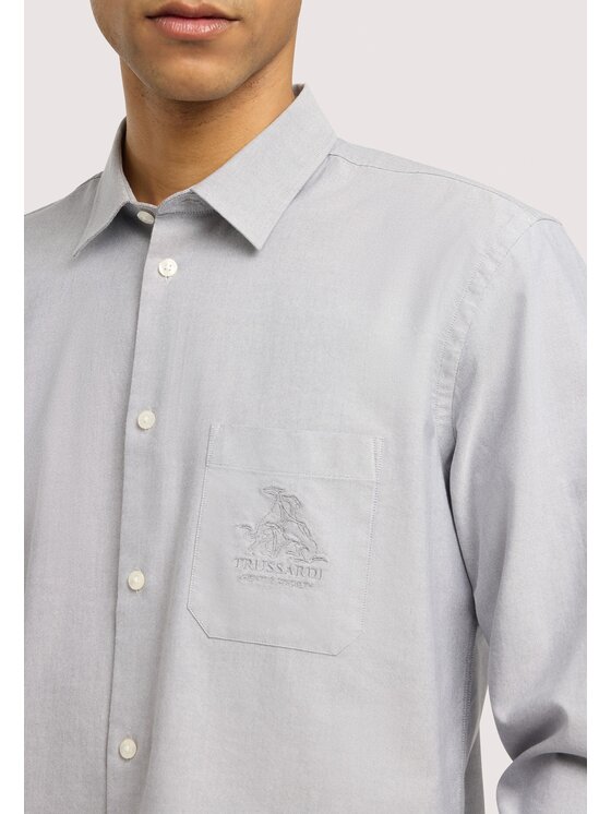 Trussardi Trussardi Koszula 5006N000054N013 Szary Regular Fit