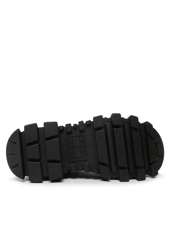 Tommy Jeans Tommy Jeans Kotníková obuv s elastickým prvkem Tjw Rubber Rain Boot EN0EN02234 Černá