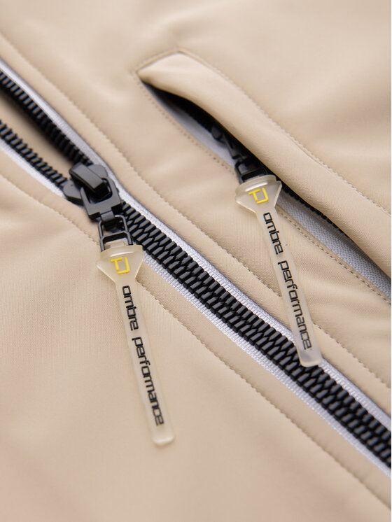 Ombre Ombre Kurtka przejściowa OM-JANP-0292 Beżowy Regular Fit