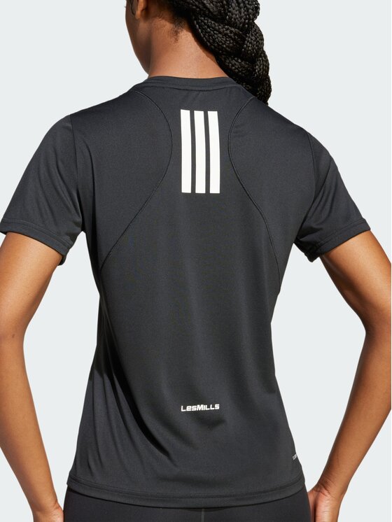 adidas adidas Koszulka techniczna Les Mills Graphic Tee Czarny Regular Fit