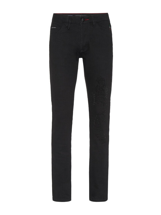 PHILIPP PLEIN PHILIPP PLEIN Jeansy 14739 Černá Straight Leg