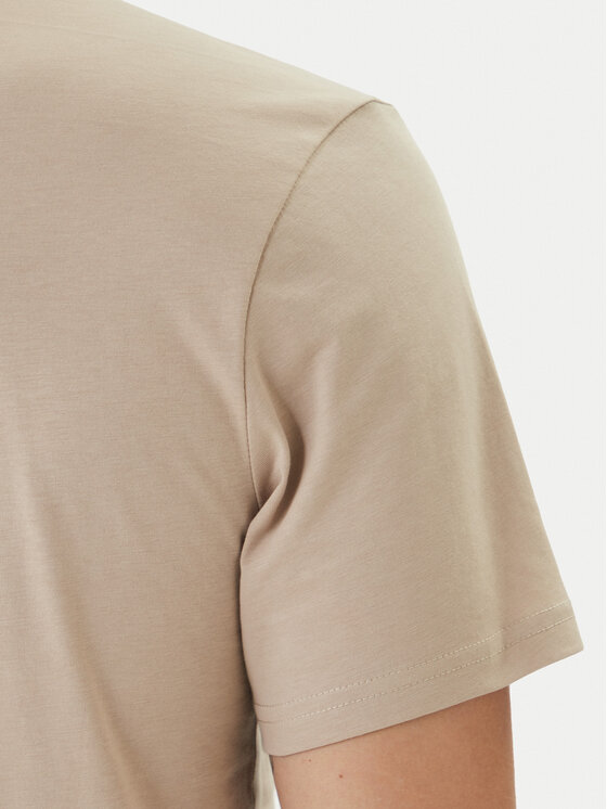 BOSS BOSS T-Shirt 50491706 Beżowy Regular Fit