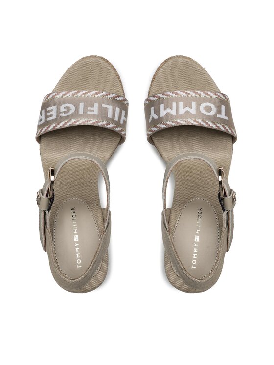 Tommy Hilfiger Tommy Hilfiger Εσπαντρίγιες Seasonal Webbing Wedge FW0FW07088 Μπεζ