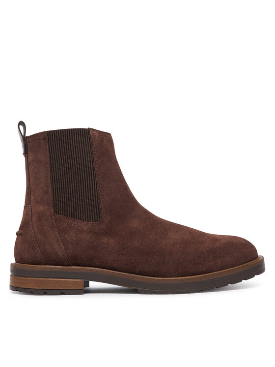 Tommy Hilfiger Tommy Hilfiger Μποτάκια Cleated Hilifger Suede Boot FM0FM05961 Καφέ