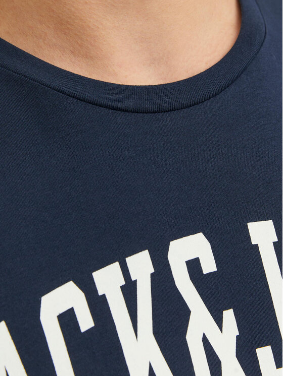 Jack&Jones Jack&Jones Тишърт Josh 12236514 Тъмносин Relaxed Fit