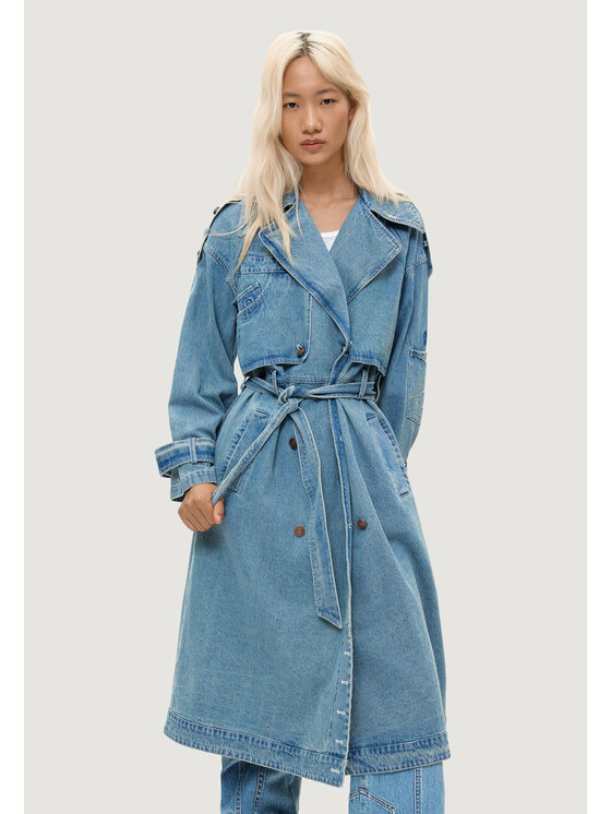 Desigual Desigual Trench CHAQ_GRESIL Blu Casual Fit