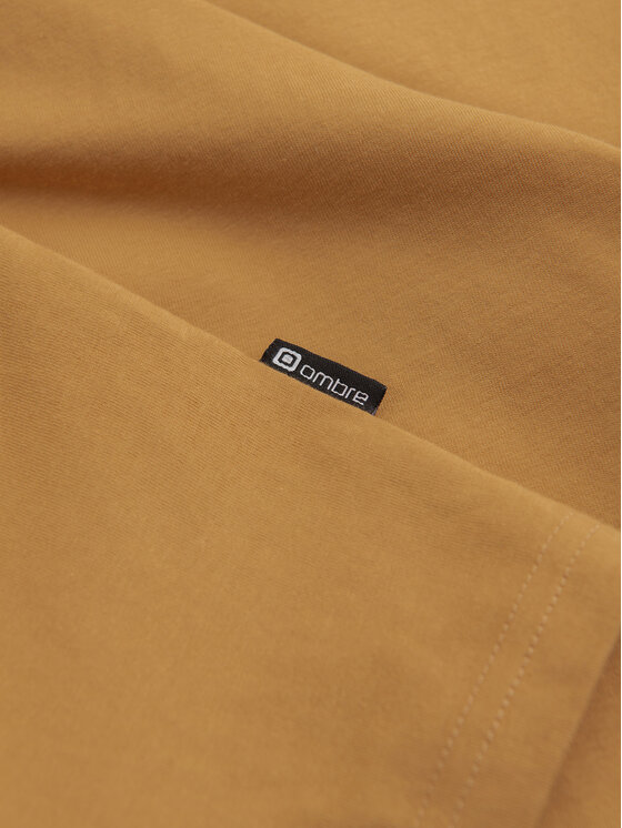 Ombre Ombre Longsleeve L173 Żółty Regular Fit