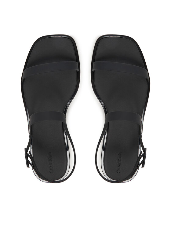 Calvin Klein Calvin Klein Sandály Jelly Sandal Sling Mat Tran Tpu HW0HW02969 Černá