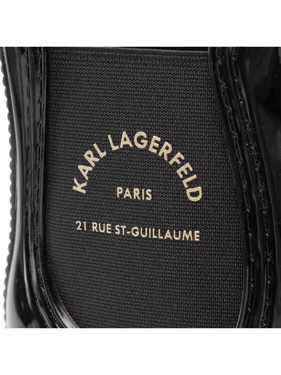KARL LAGERFELD KARL LAGERFELD Гумени ботуши KL94770 Черен