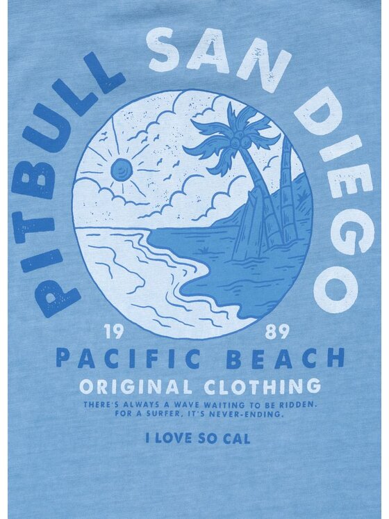 PITBULL PITBULL T-Shirt AUTOMATIC Niebieski jasny Regular Fit