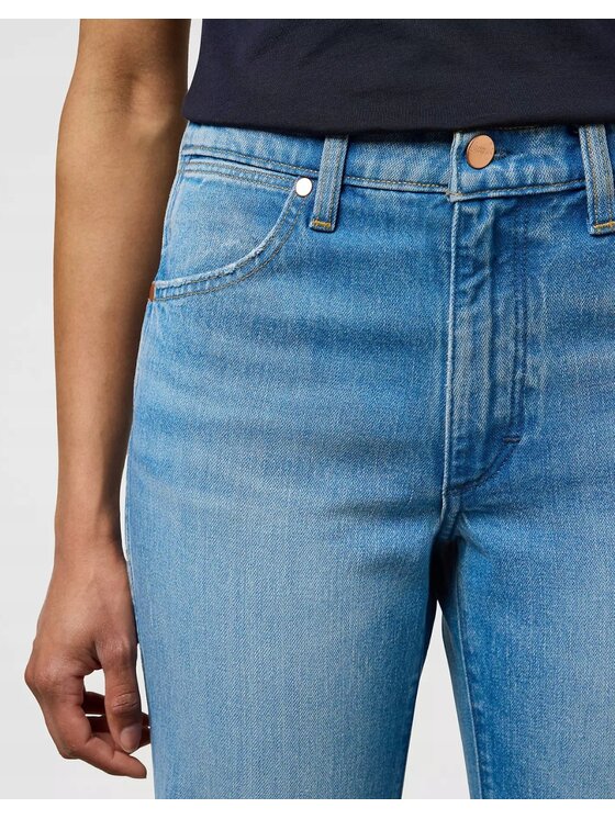 Wrangler Wrangler Jeansy 70S Flare Niebieski Flare Fit